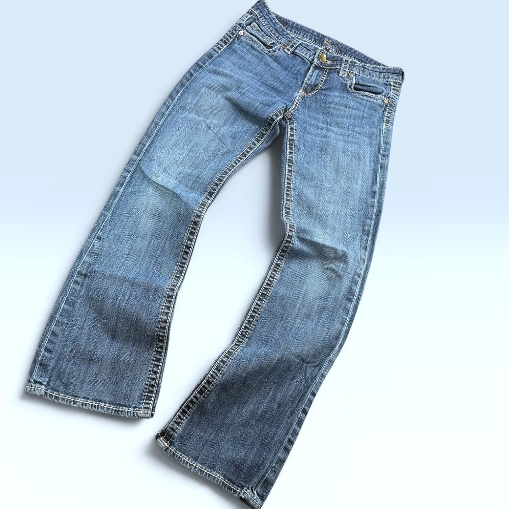 Kut From The Kloth Natalie Bootcut Women 6 Denim Jeans Mid Rise Flap Pockets